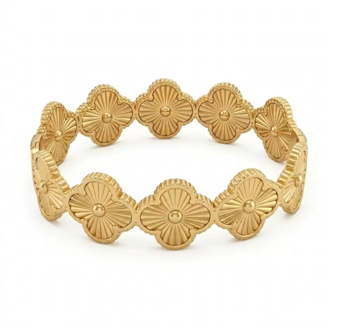 Van Cleef inspired Clover Bangles