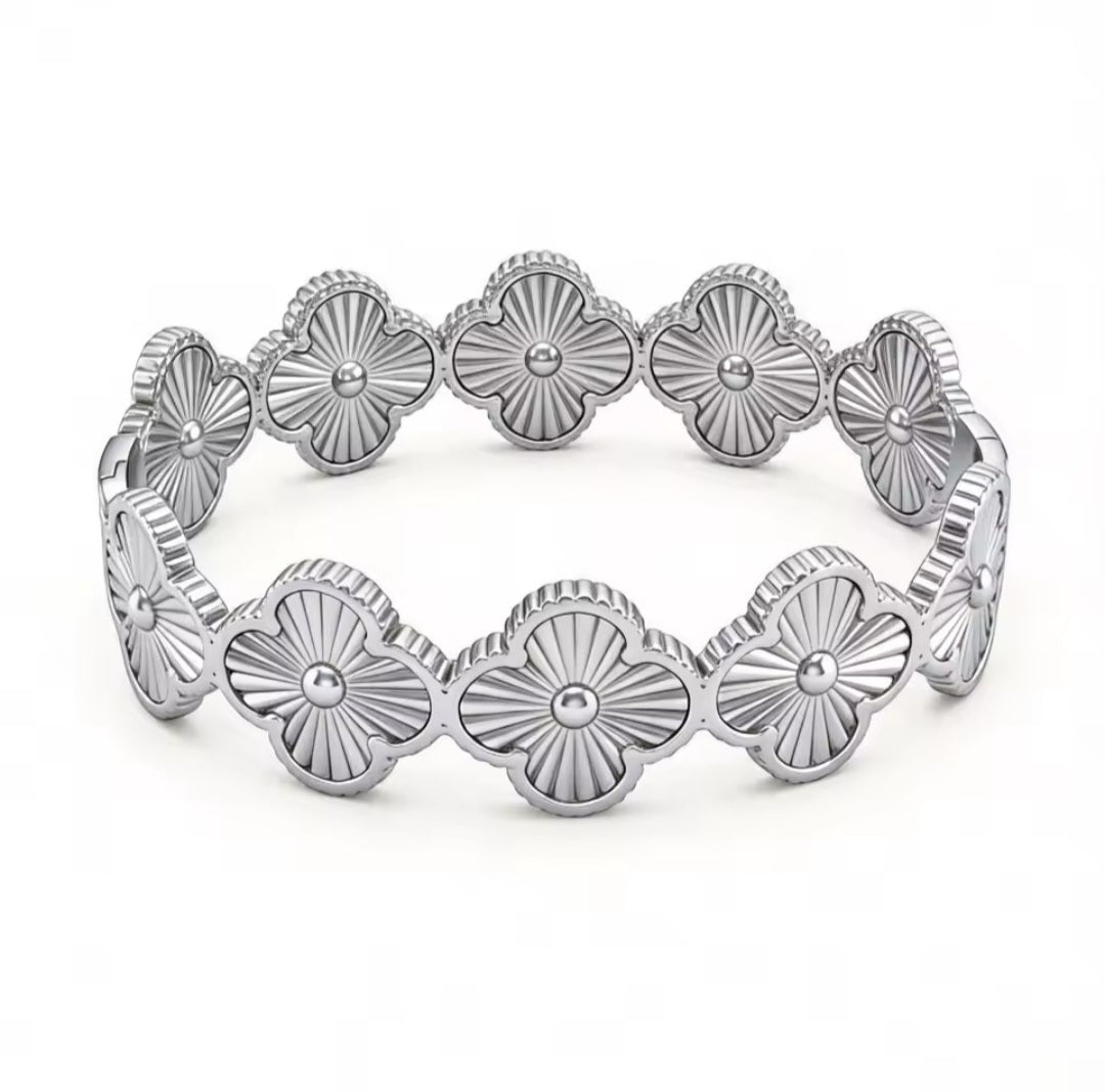 Van Cleef inspired Clover Bangles