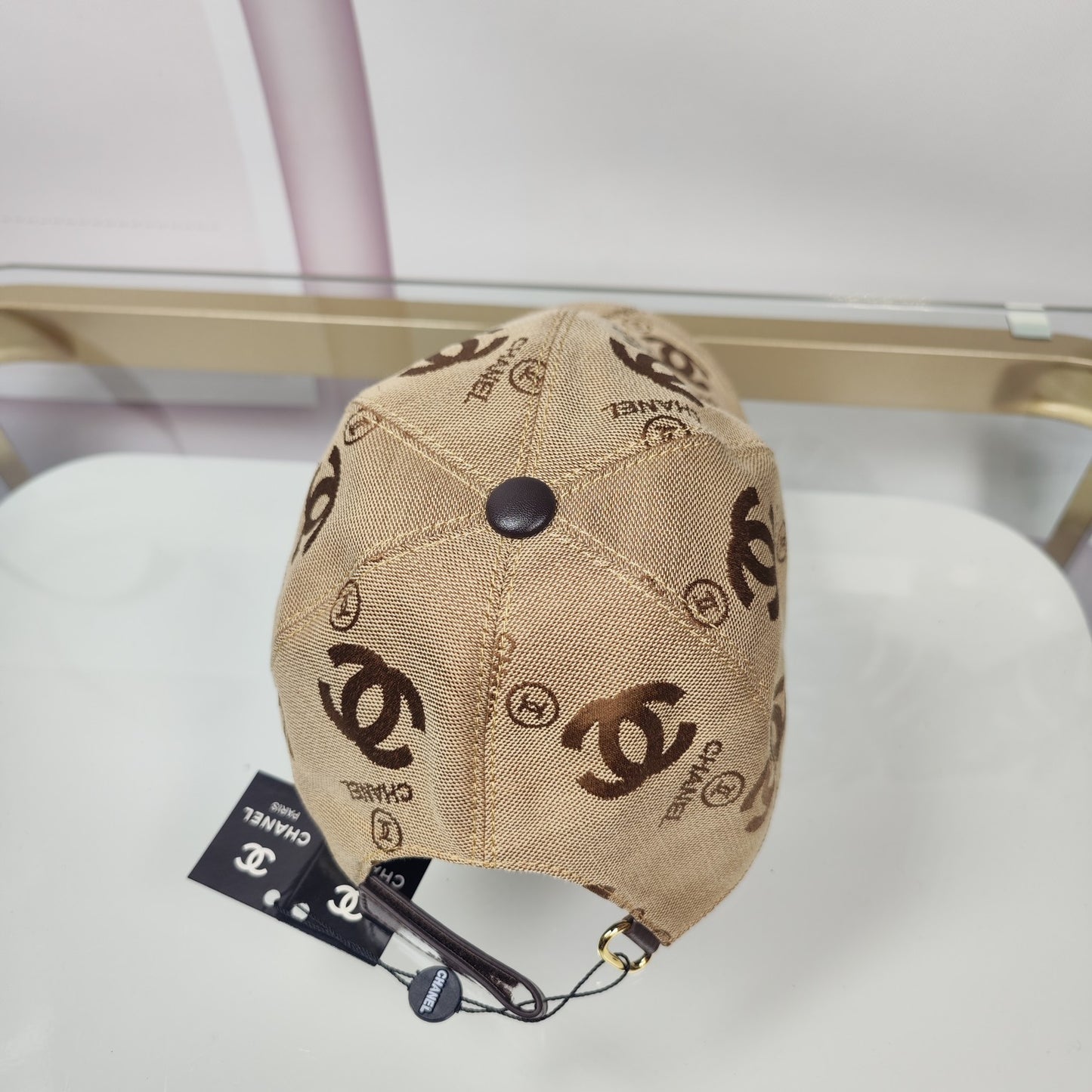 Chanel inspired baseball cap