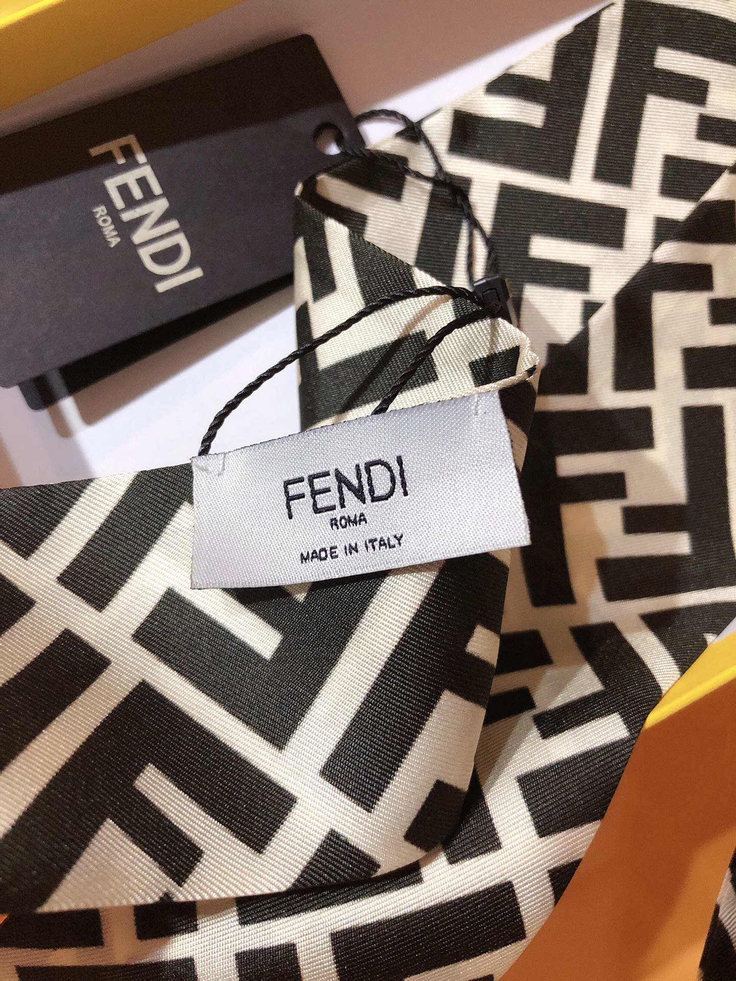 Fendi inspired Twill Ribbon Scarves