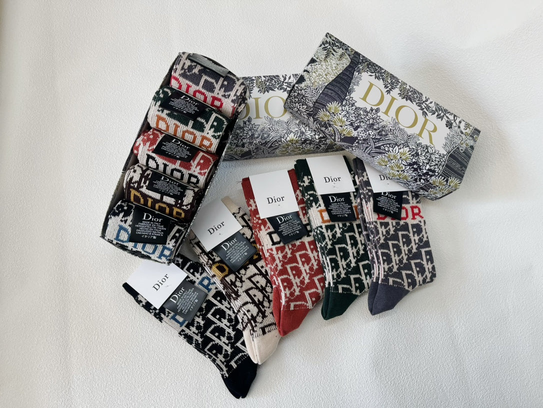 Christian Dior Inspired Monogram Individual  Socks