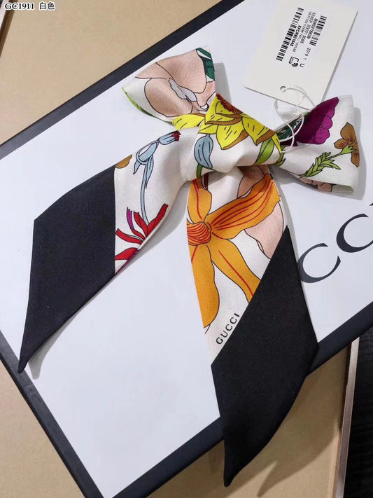 Gucci inspired Twill Ribbon Scarves