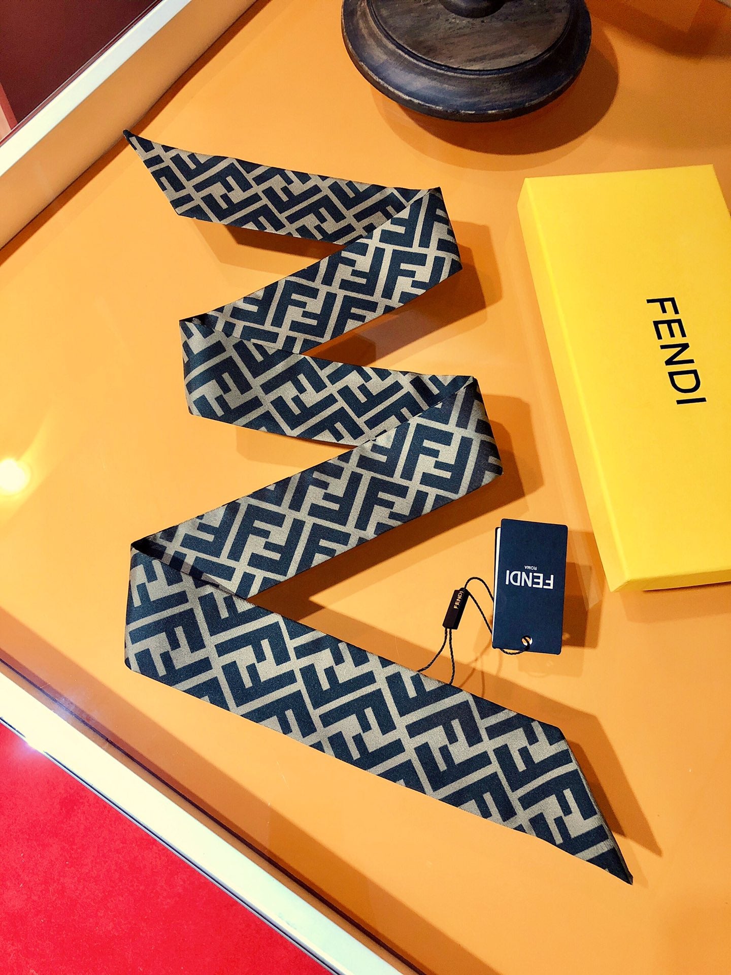 Fendi inspired Twill Ribbon Scarves