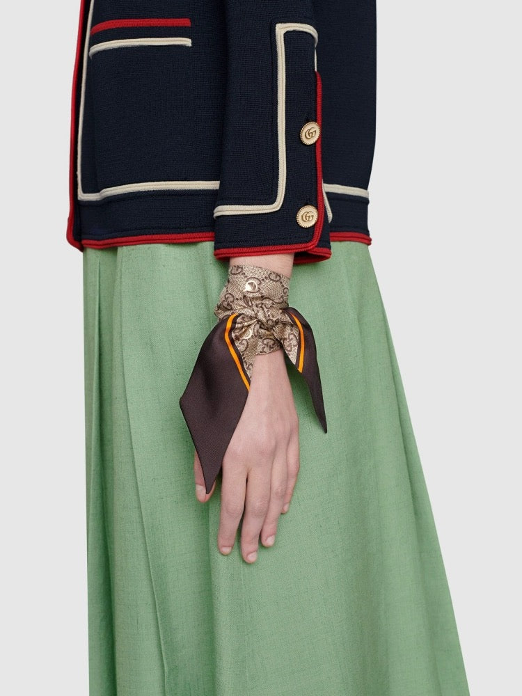 Gucci inspired Twill Ribbon Scarves