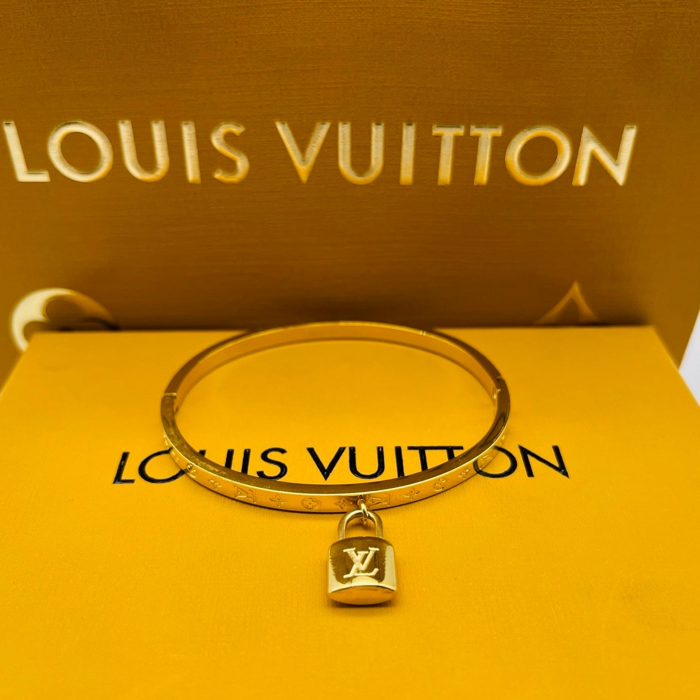LV inspired Lock Bracelet
