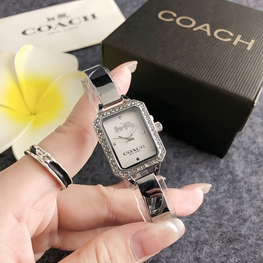 Coach inspired silver watch