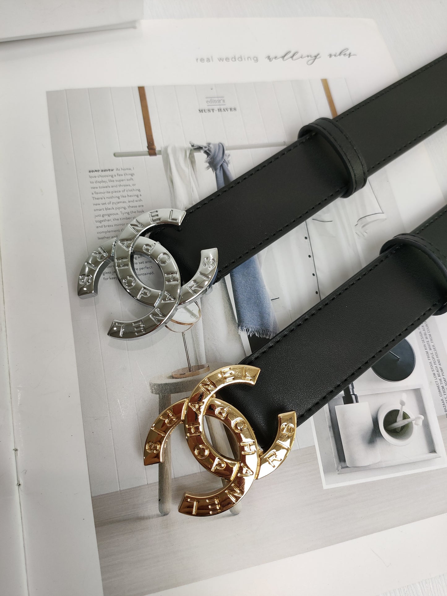 Chanel inspired Belts