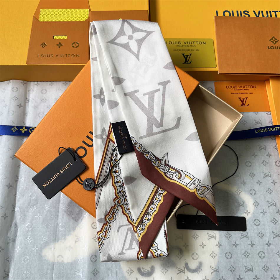 LV Inspired 
Bandeau neckerchief