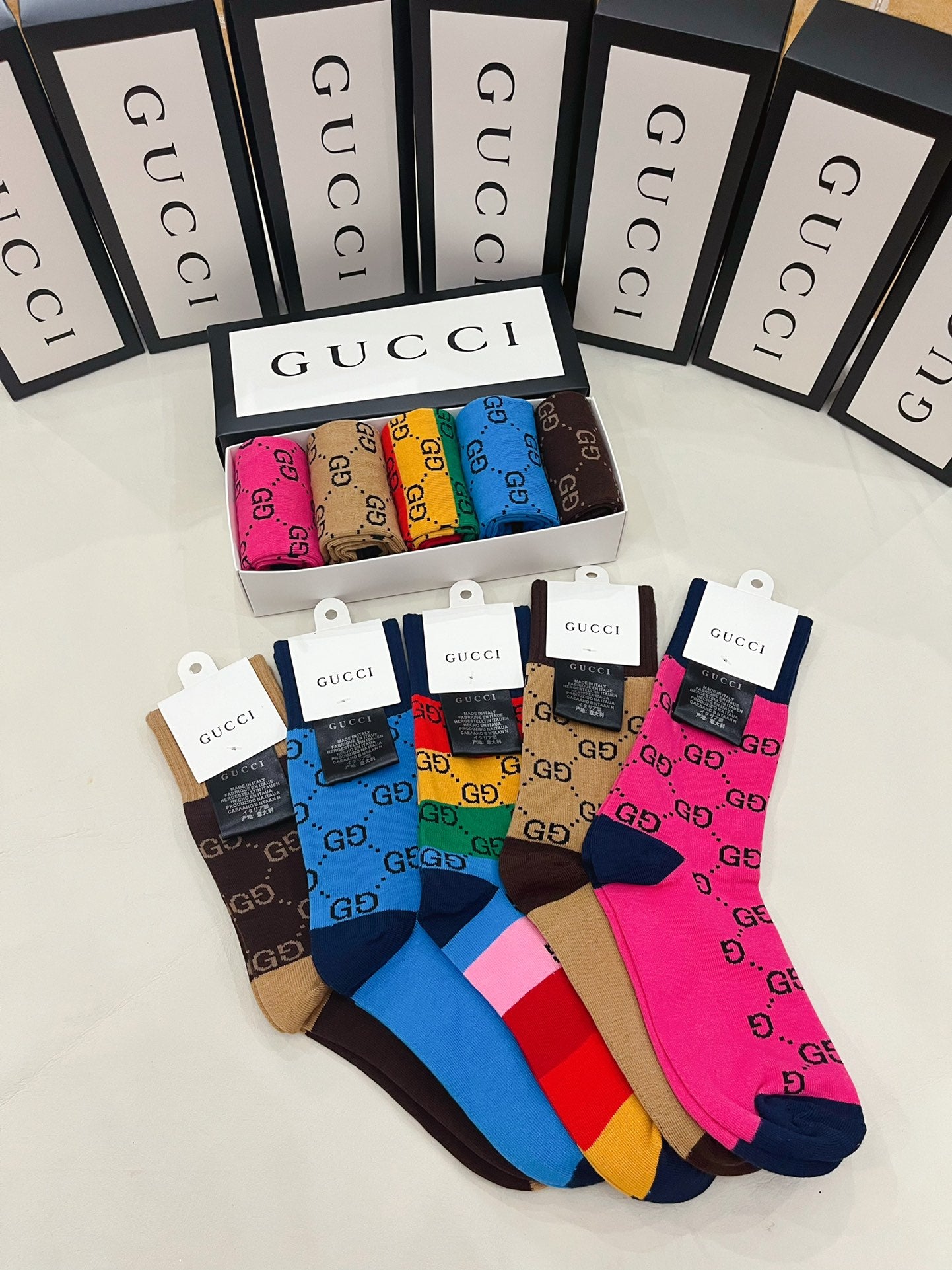 Gucci inspired socks set