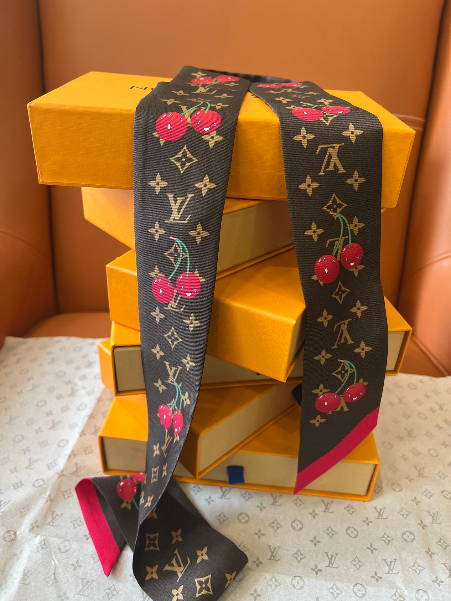 LV x TM Inspire Monogram Cerise Bandeau