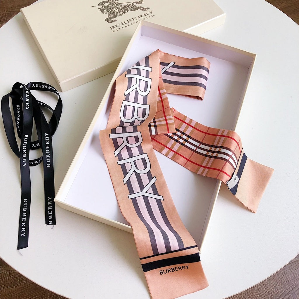 Burberry inspired Twill Ribbon Scarves