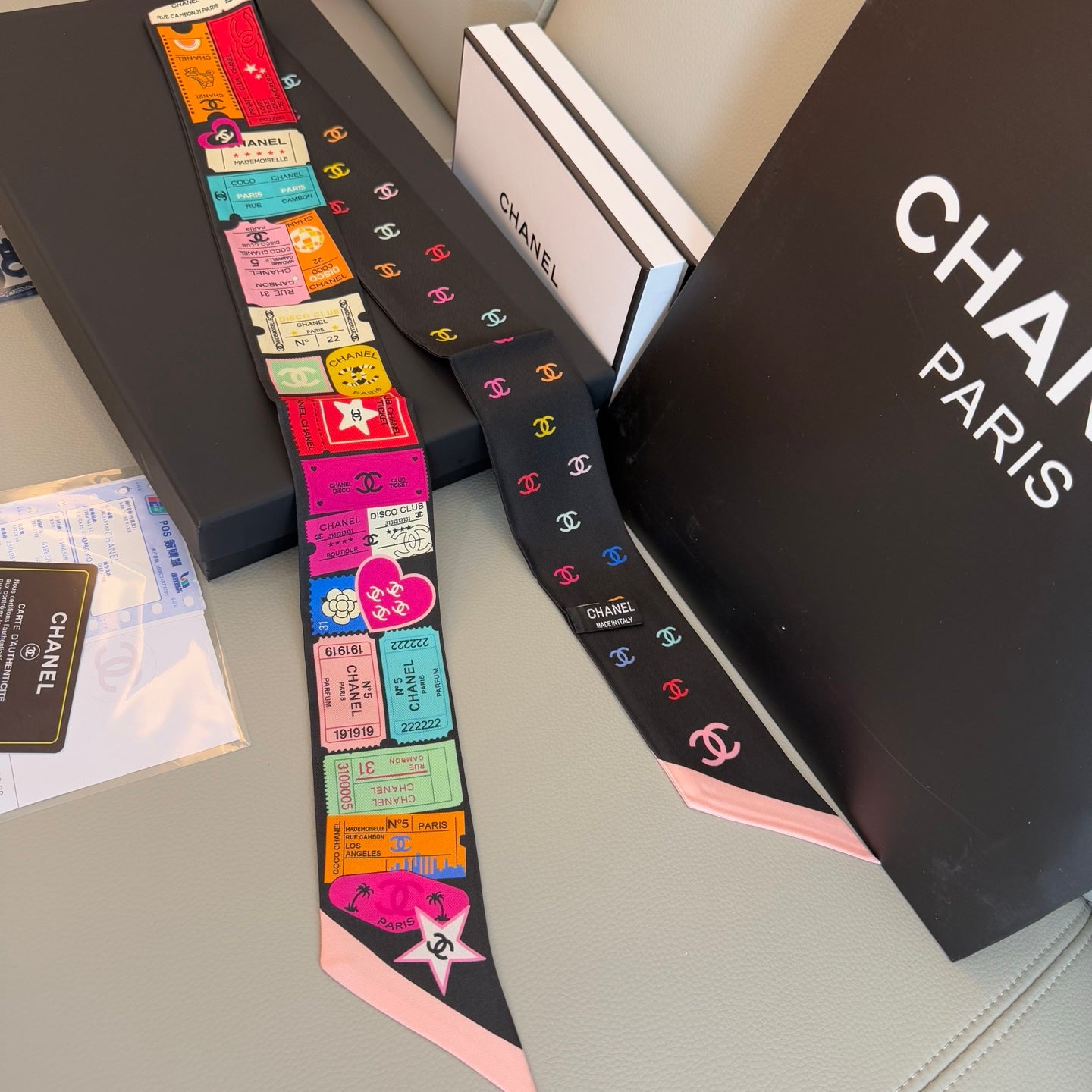 Chanel inspired Twill scarves