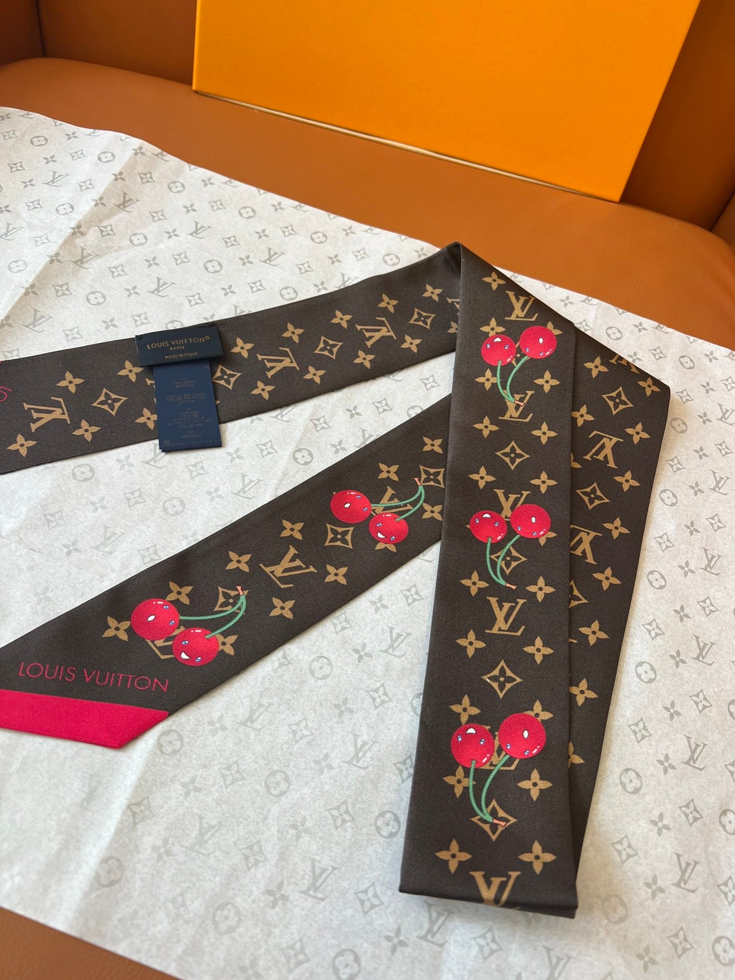 LV x TM Inspire Monogram Cerise Bandeau