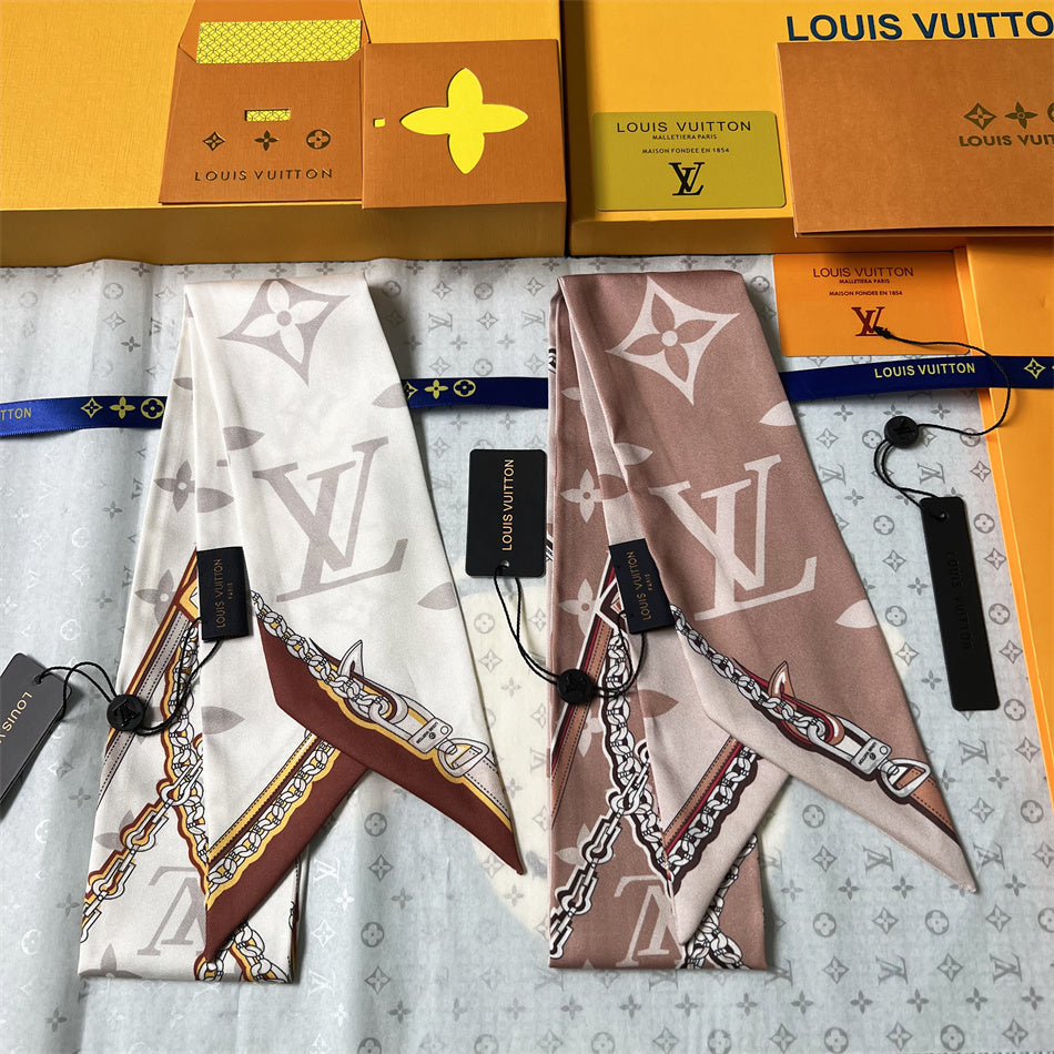 LV Inspired 
Bandeau neckerchief