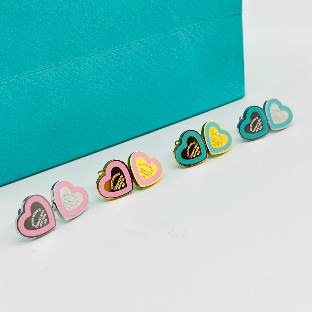 Tiffany inspired Heart Shape Earrings