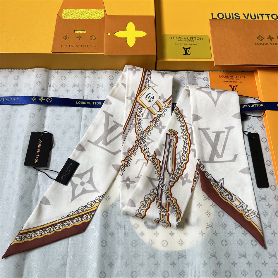 LV Inspired 
Bandeau neckerchief