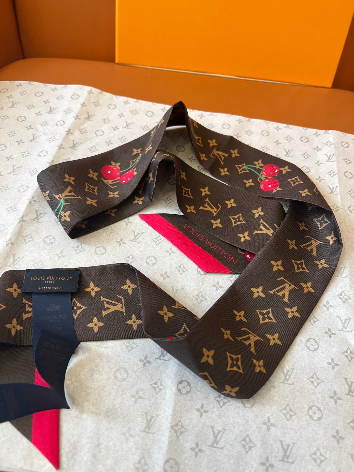 LV x TM Inspire Monogram Cerise Bandeau