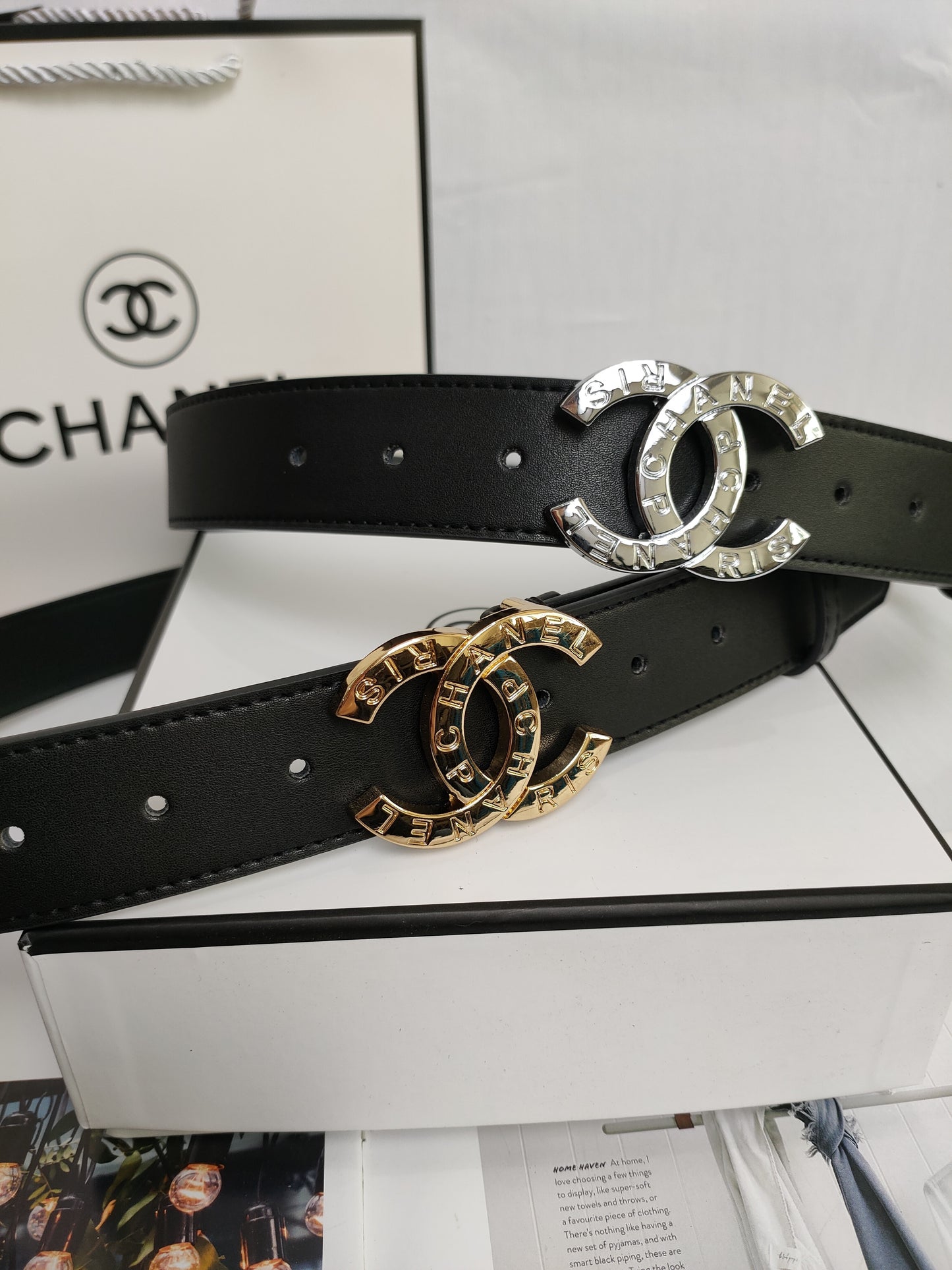 Chanel inspired Belts