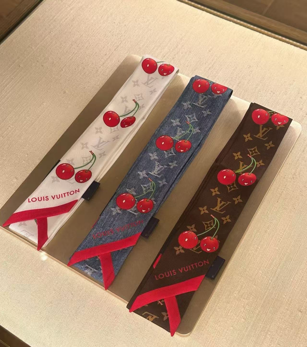 LV x TM Inspire Monogram Cerise Bandeau