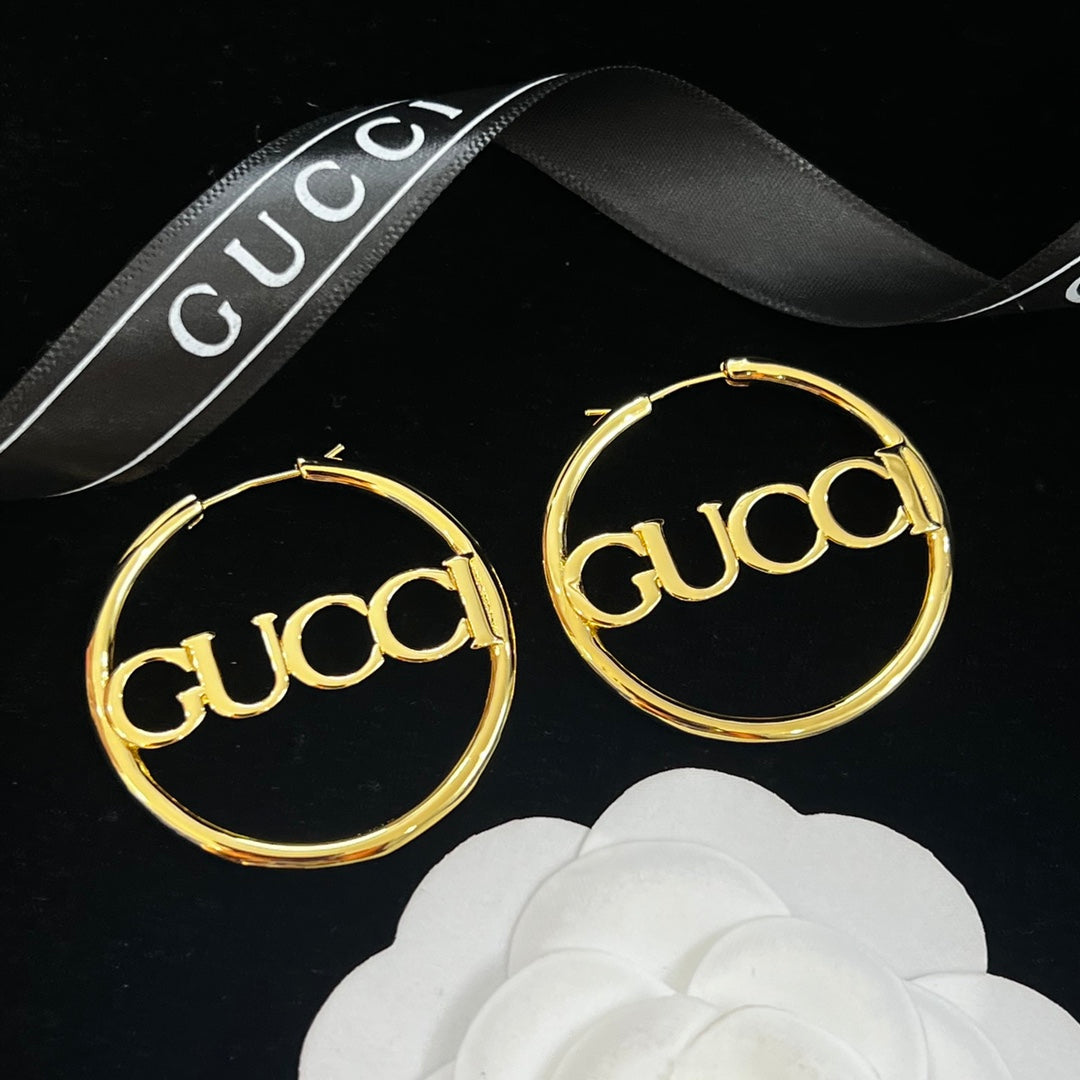 Gucci inspired Hoop Earrings