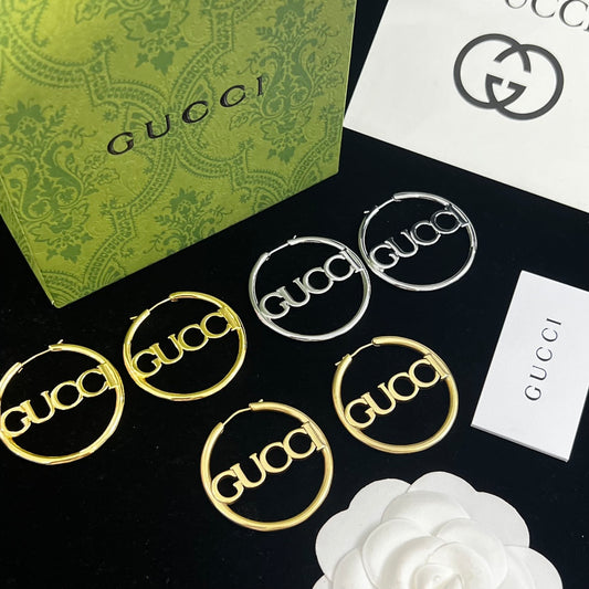 Gucci inspired Hoop Earrings