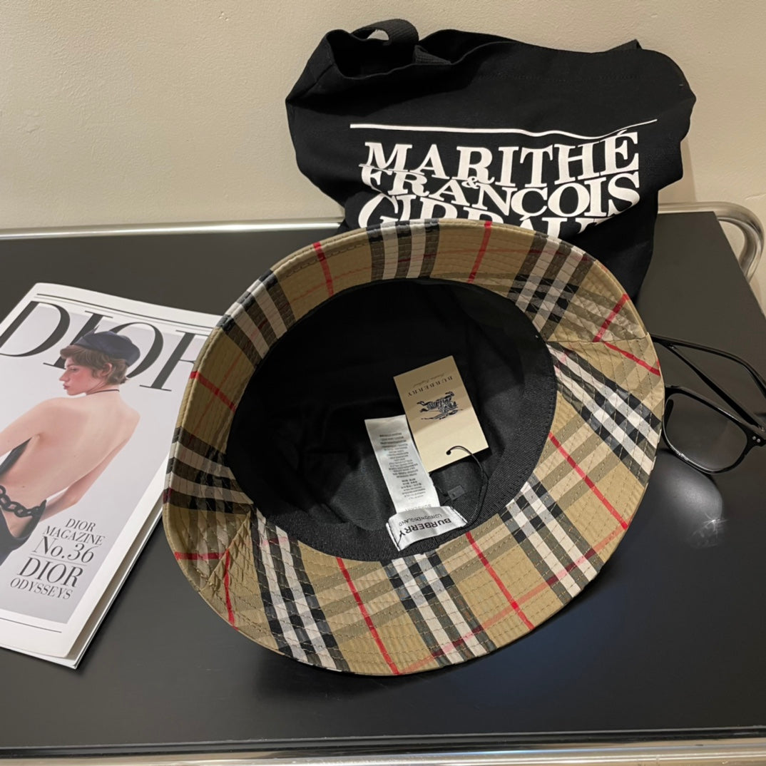 Burberry inspired plaid Bucket