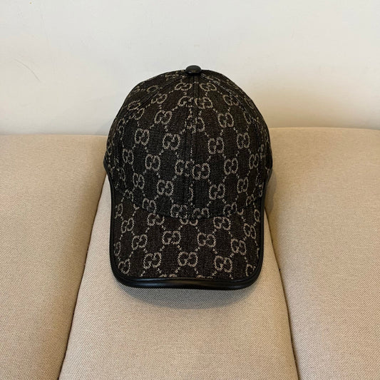 Gucci inspired Black Denim baseball cap