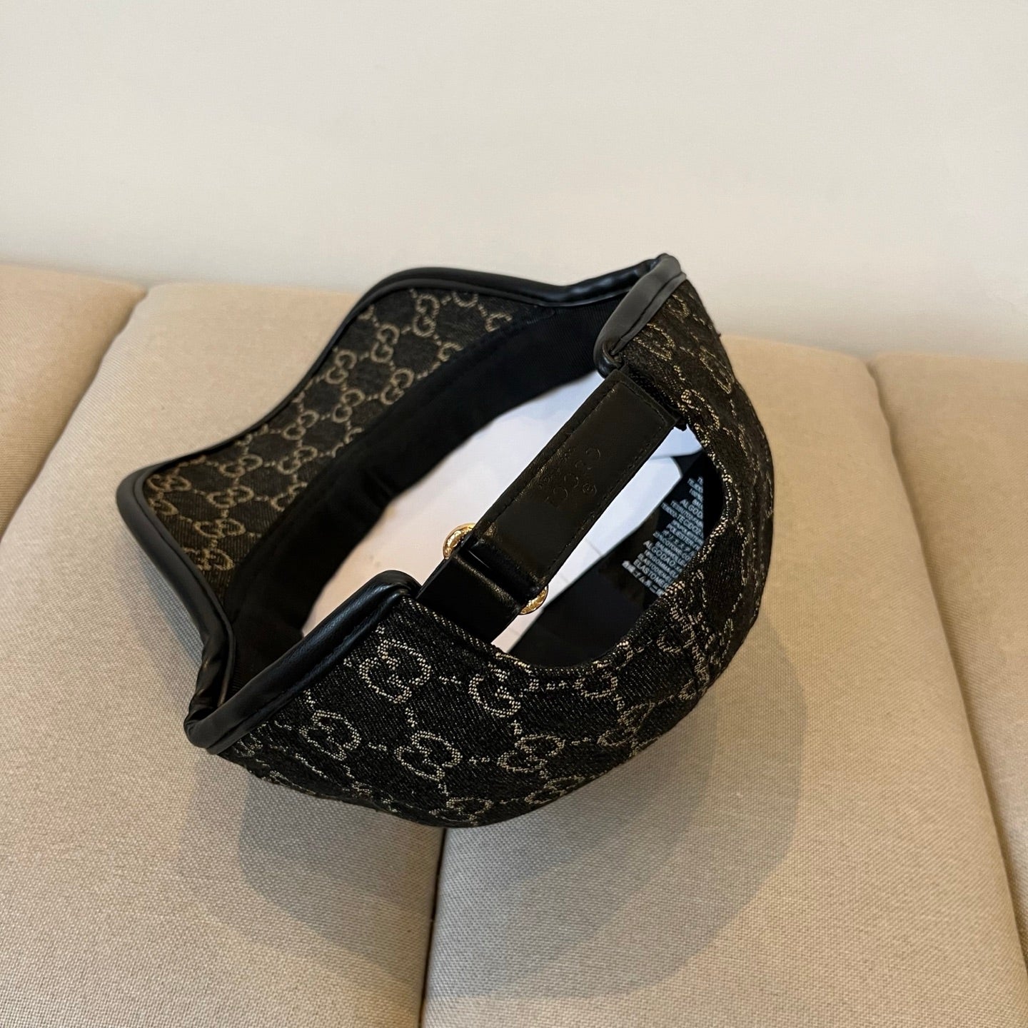 Gucci inspired Black Denim baseball cap