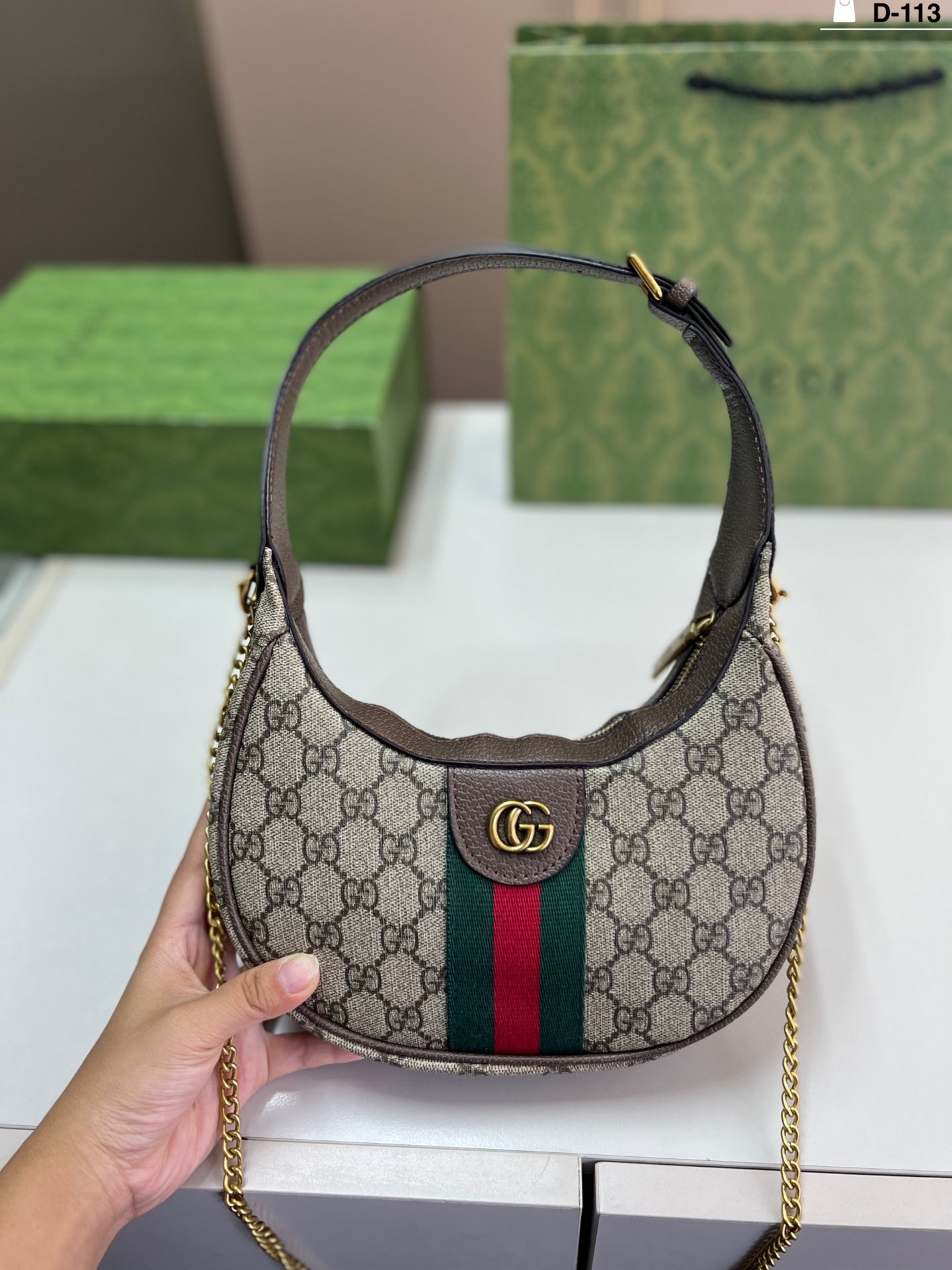Gucci inspired Cresent Handbag