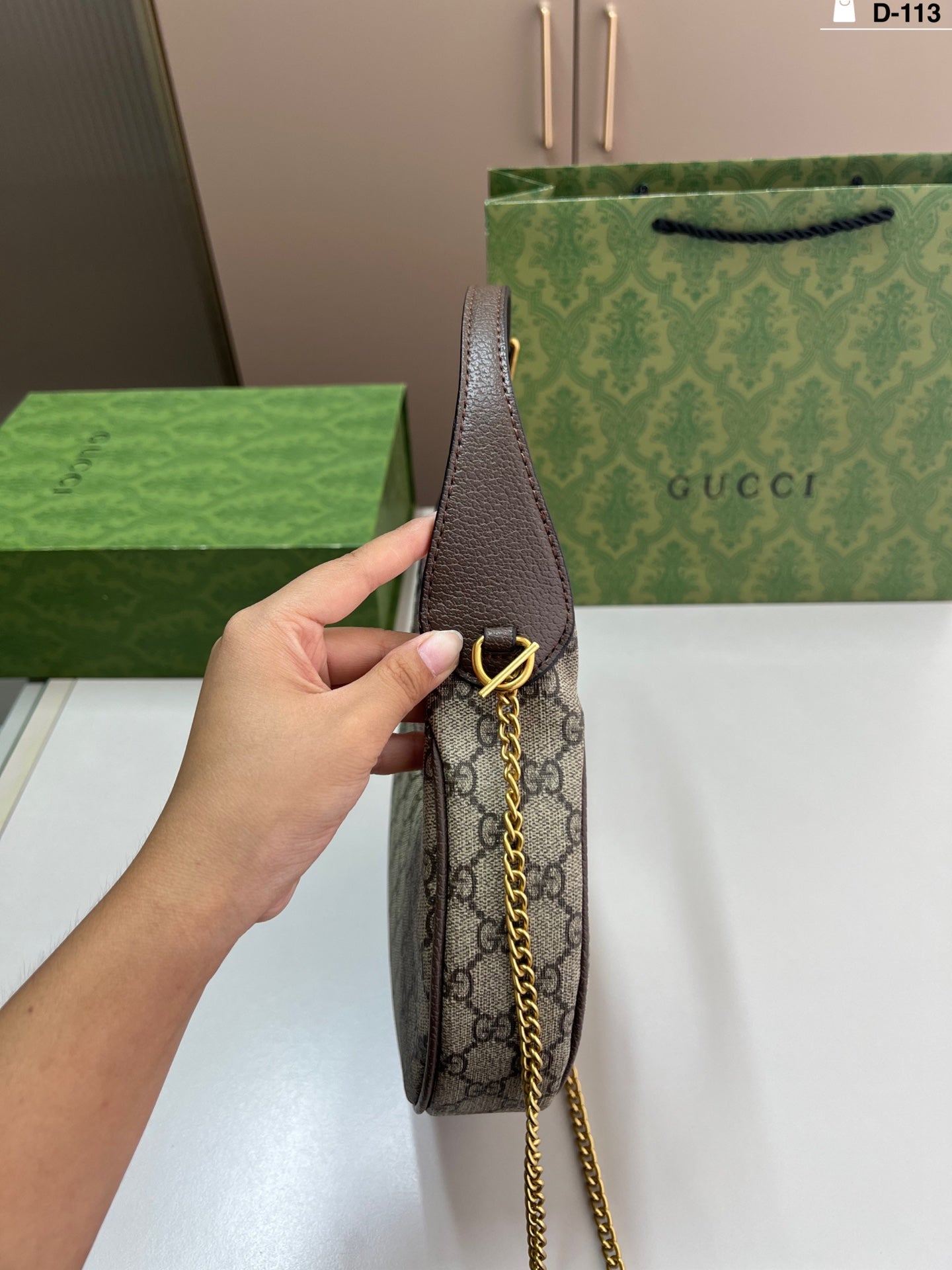 Gucci inspired Cresent Handbag
