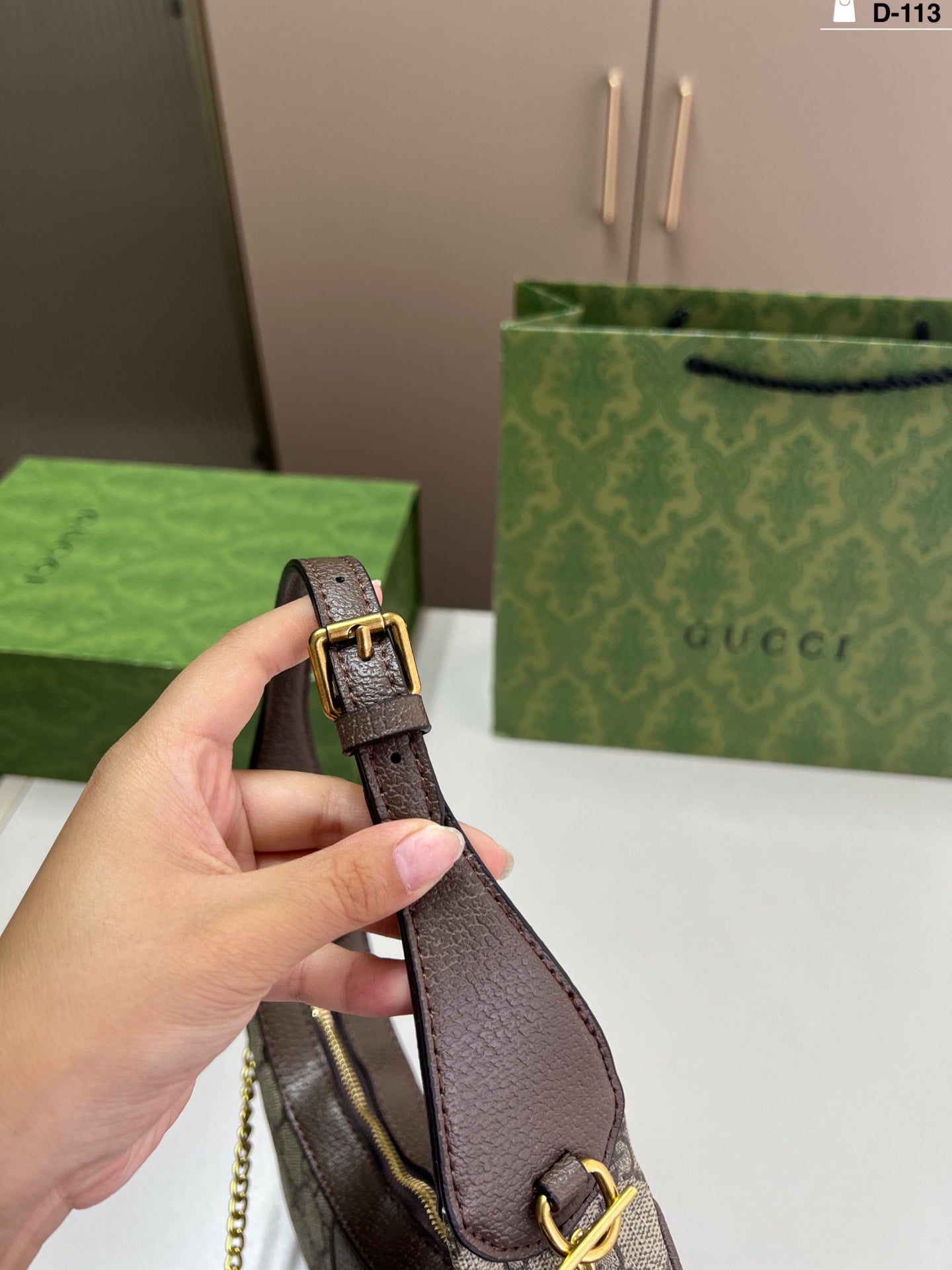 Gucci inspired Cresent Handbag