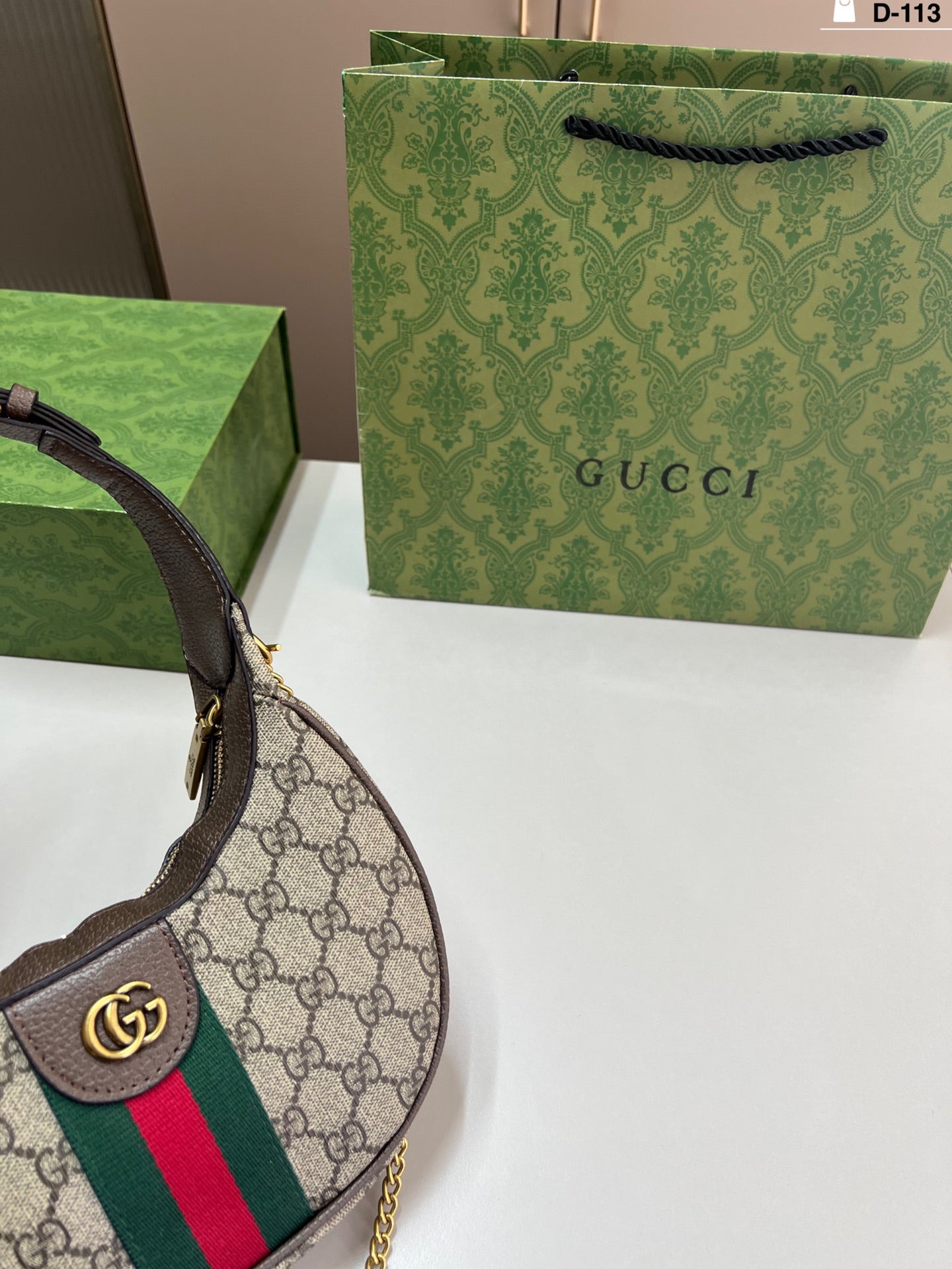 Gucci inspired Cresent Handbag