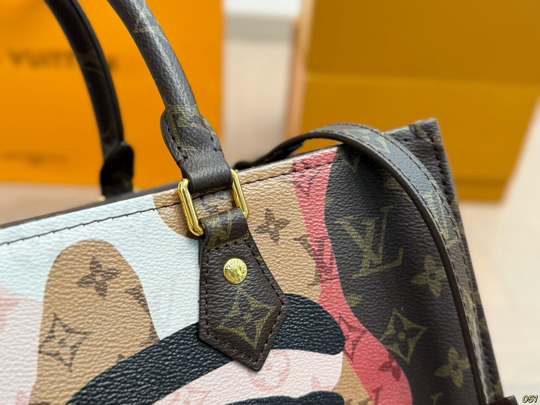LV inspired Retro Tote Bag