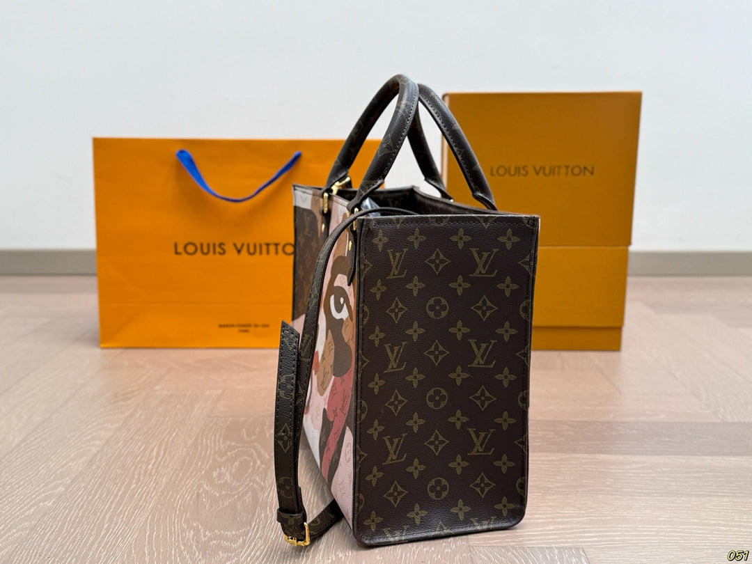 LV inspired Retro Tote Bag