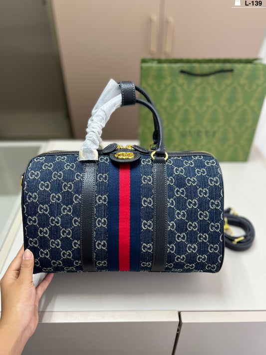 Gucci inspired Denim Pillow Handbag