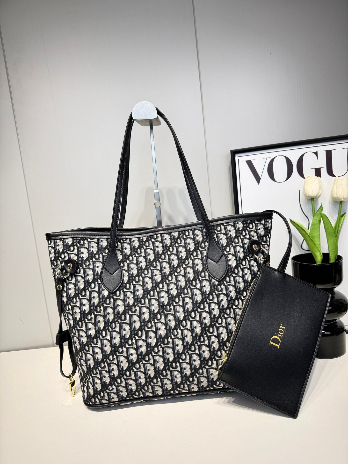 Christian Dior monogram inspired Tote Bags