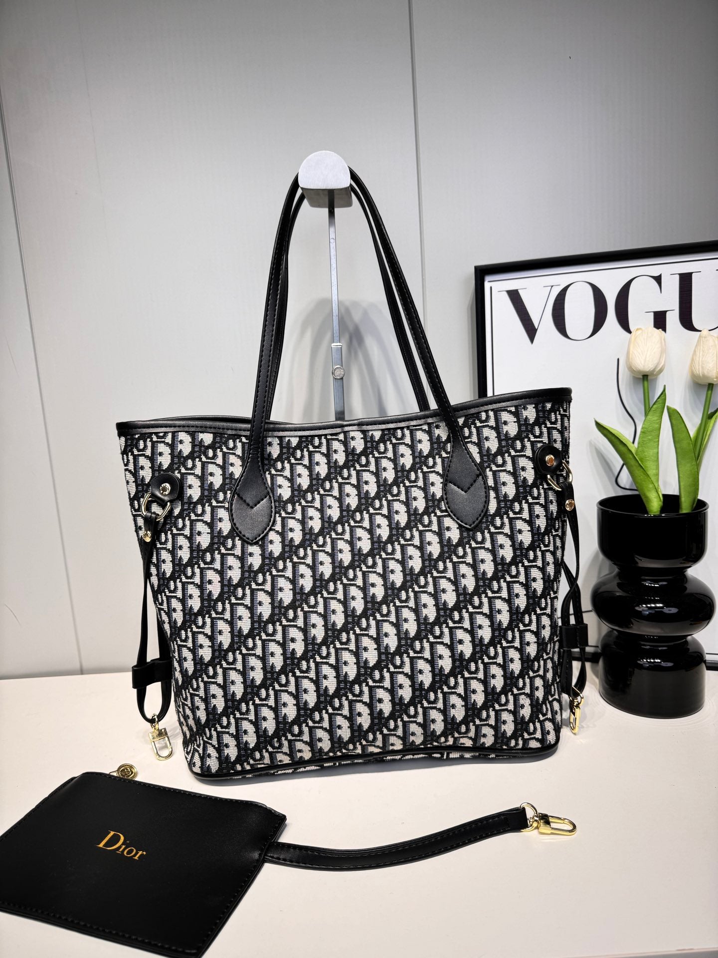Christian Dior monogram inspired Tote Bags