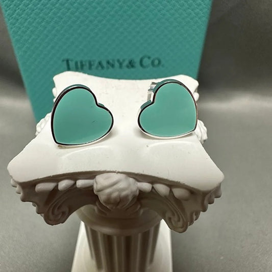 TIFFANY CO INSPIRED STAINLESS STEEL EARRINGS