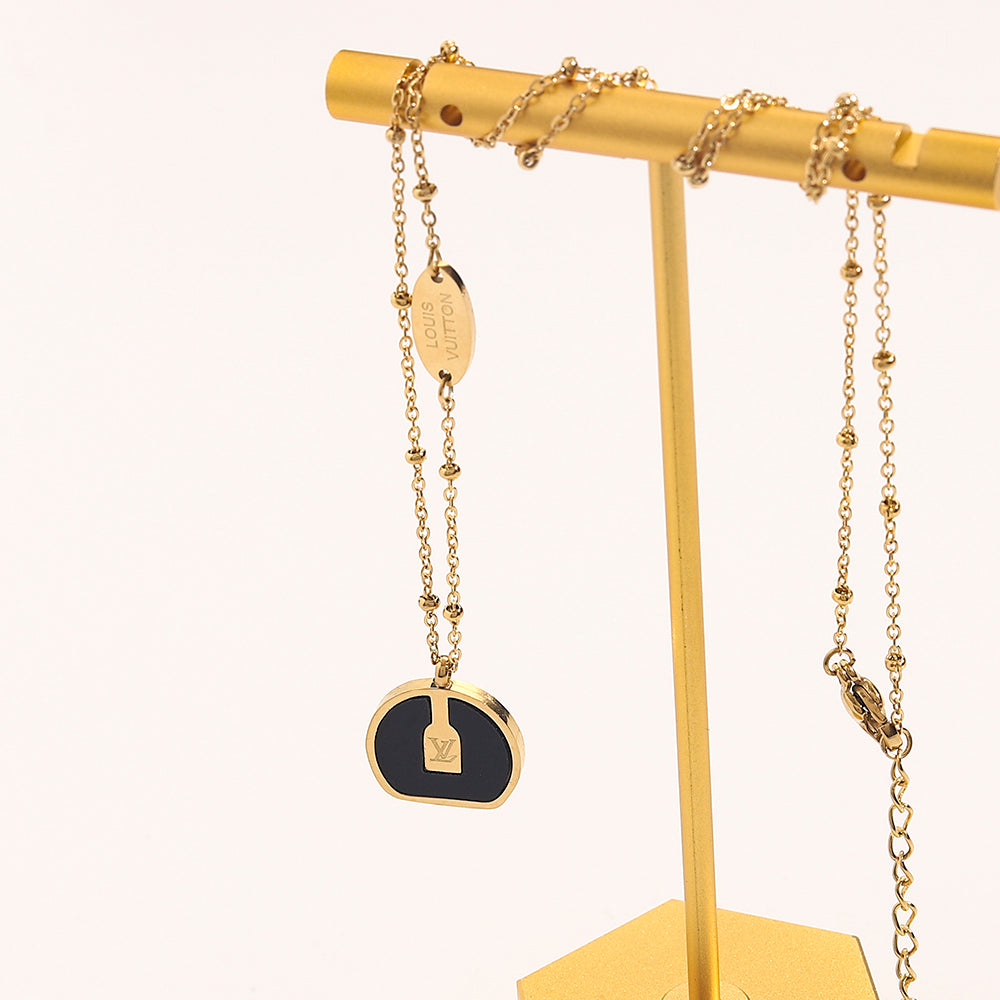 LV  inspired Pendant Necklace