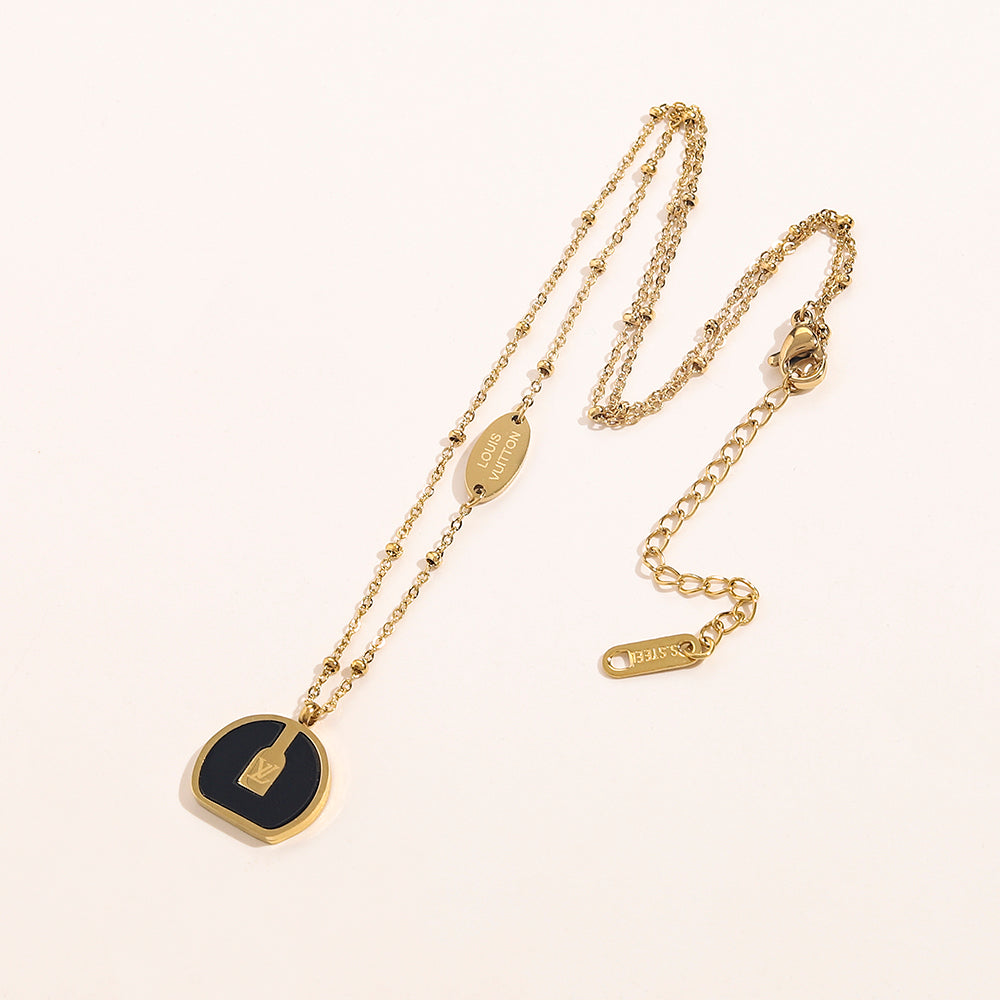 LV  inspired Pendant Necklace