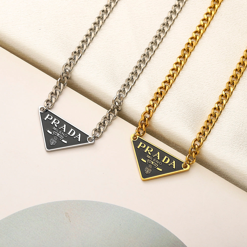 Prada Inspired Cuban Necklace