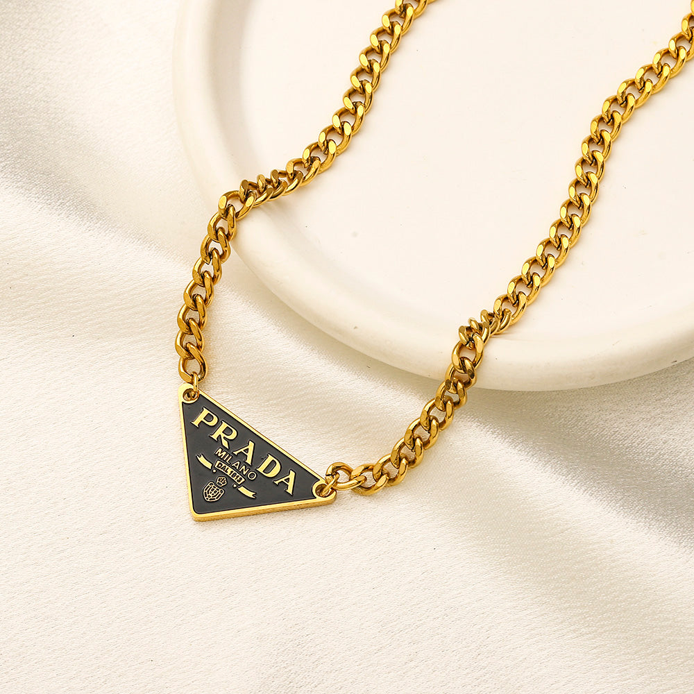 Prada Inspired Cuban Necklace