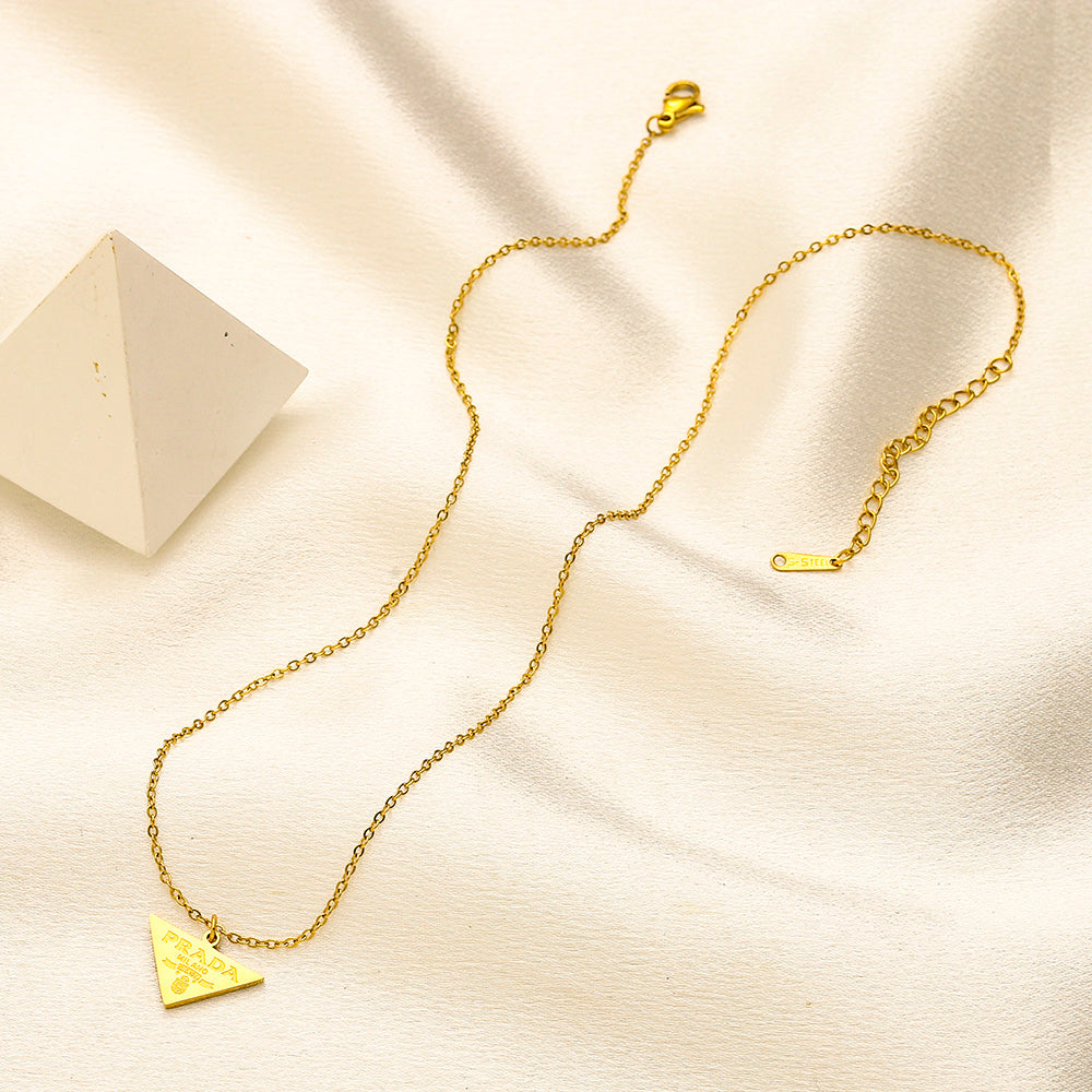 Prada Inspired Small Necklace Pendant