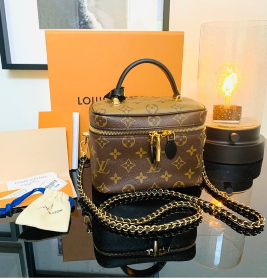 LV inspired Vanity/Cosmetic Bag