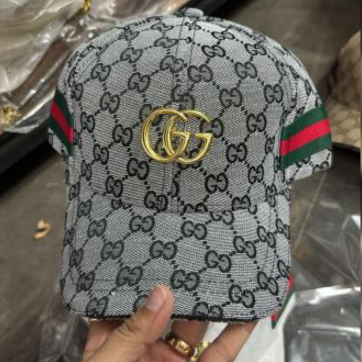 Gucci Designer Inspired Canvas Baseball Cap