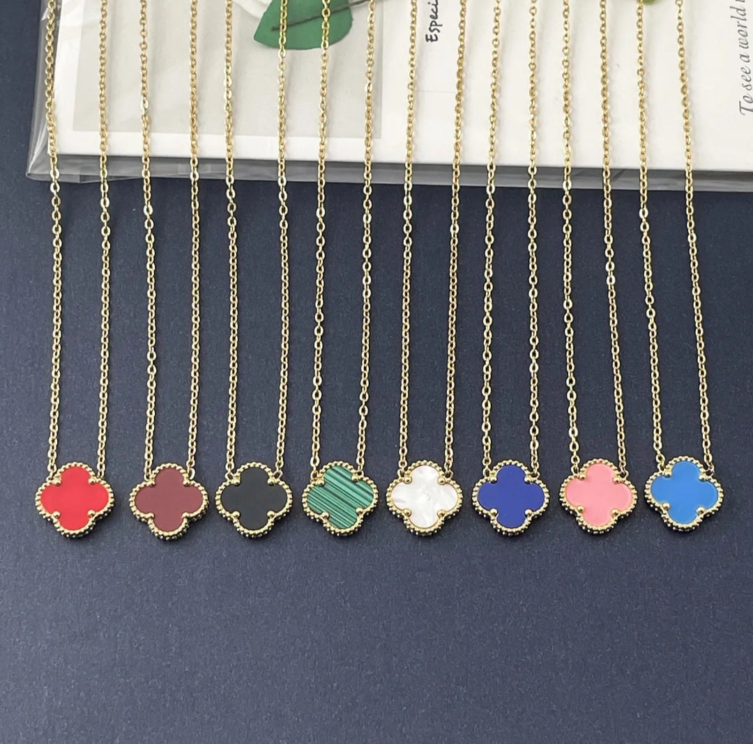Van Cleef inspired 15mm Gold Clover Necklace