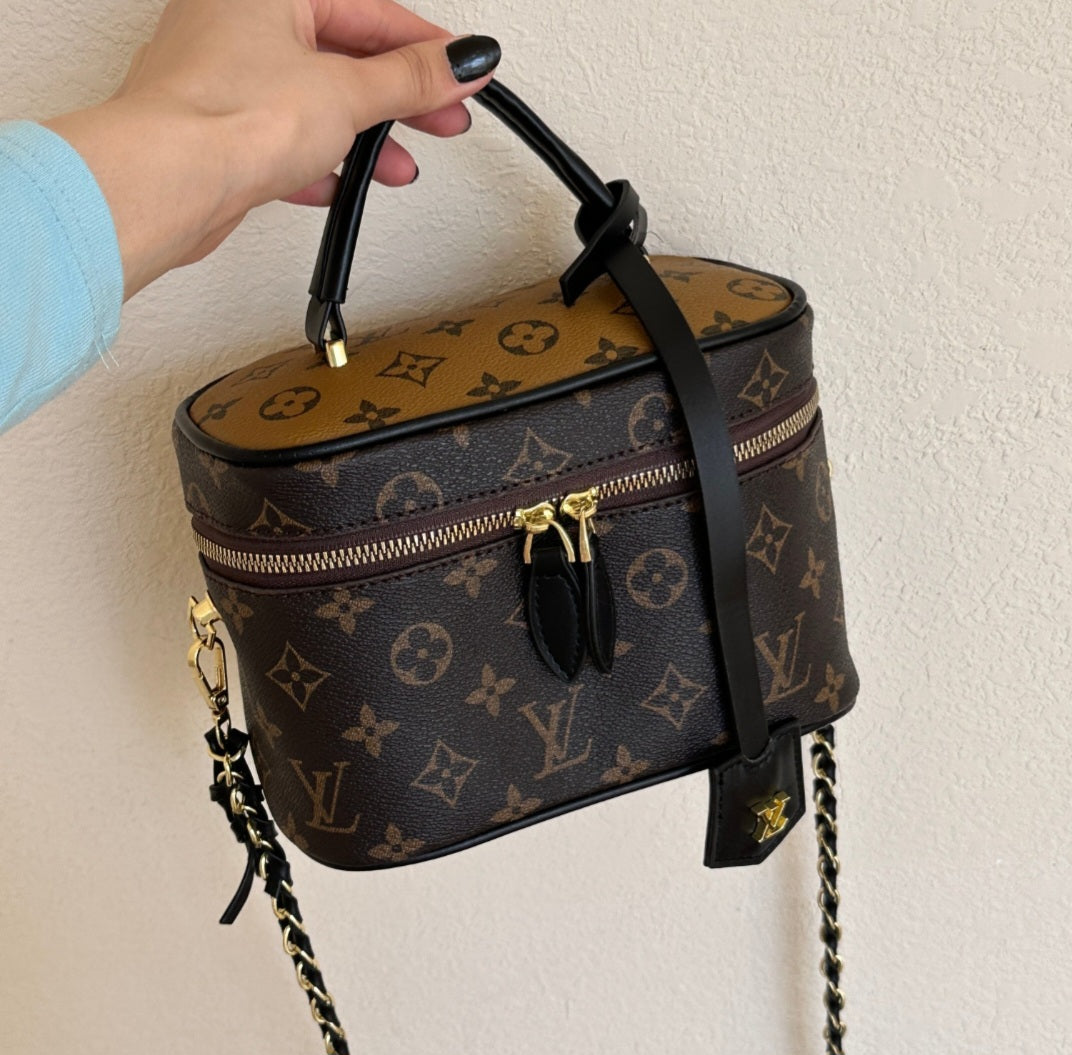 LV inspired Vanity/Cosmetic Bag