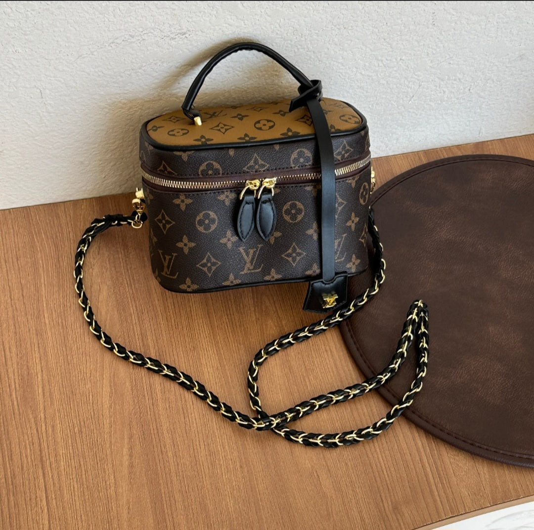 LV inspired Vanity/Cosmetic Bag