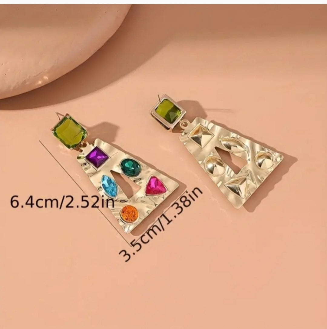 Geometric Drop Dangle Earrings
