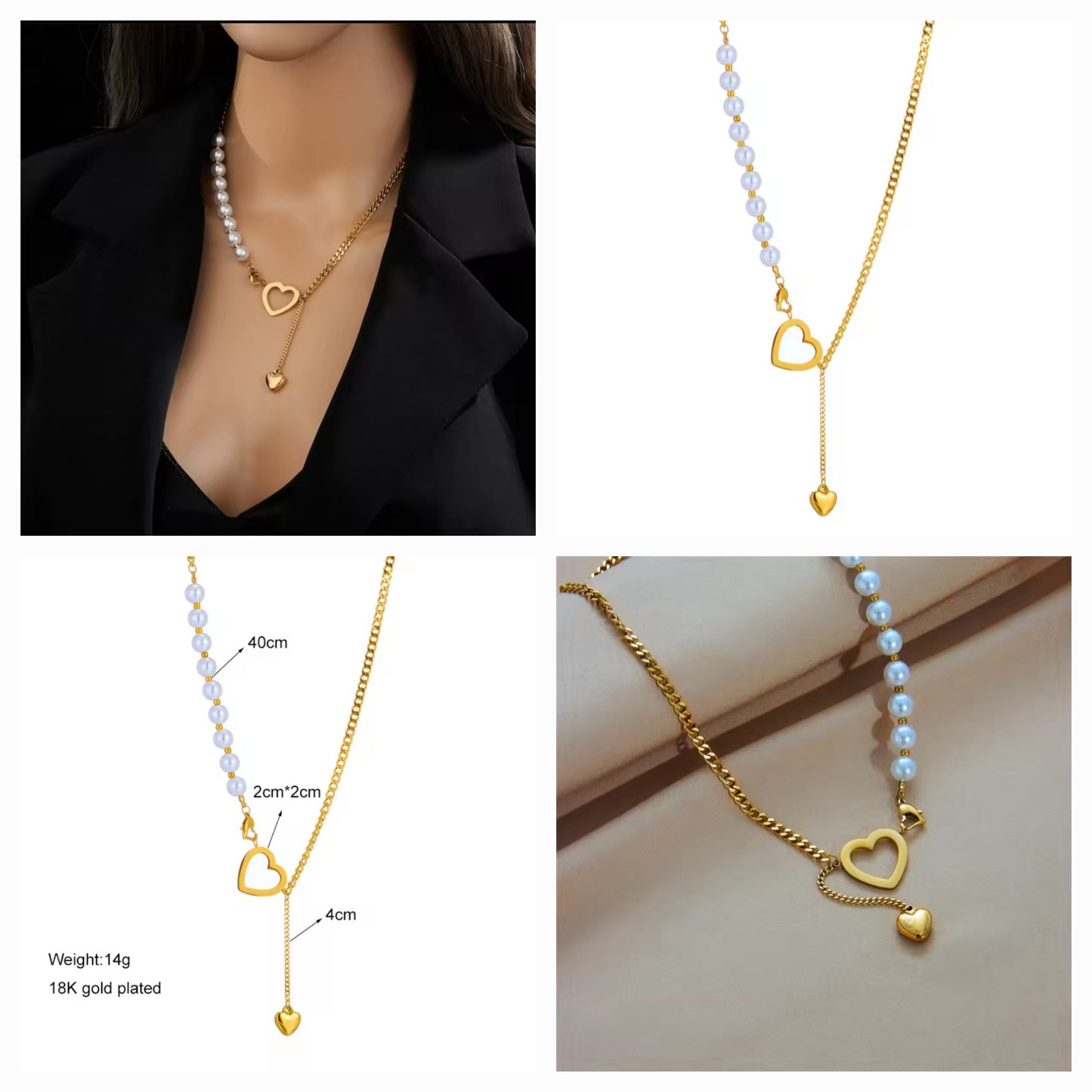 Stackable necklace set